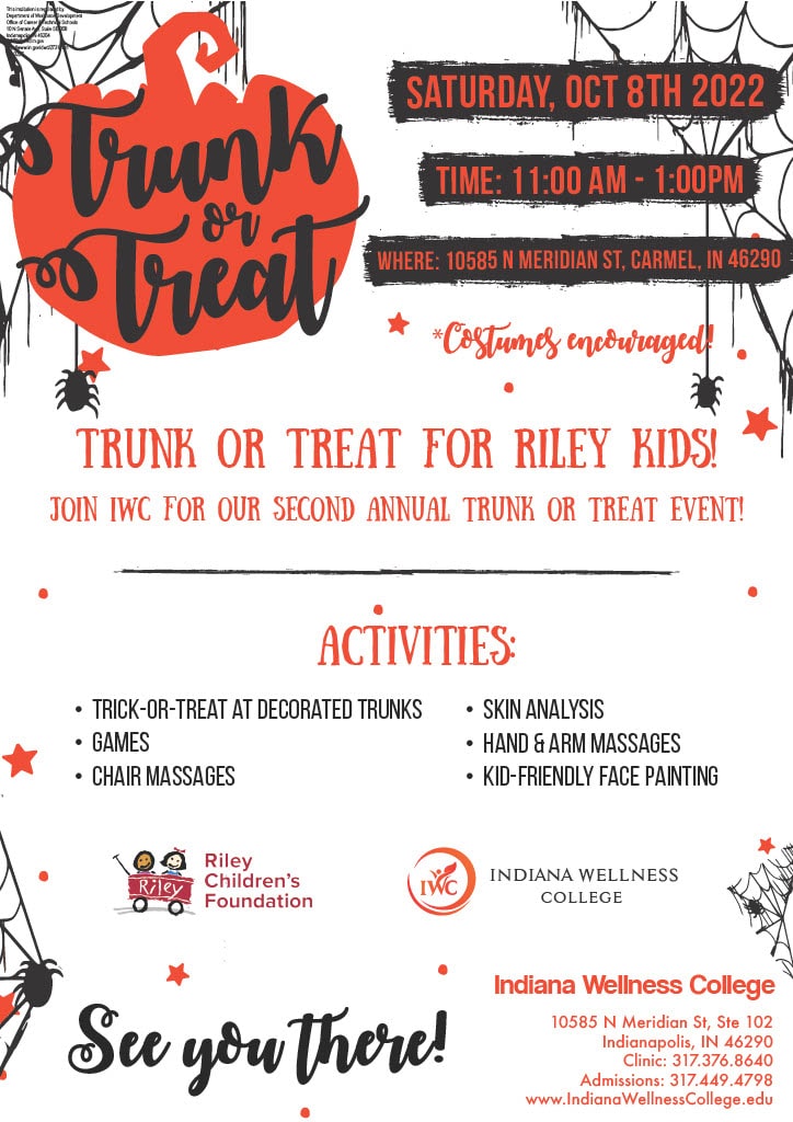 image of flyer for 2022 Trunk or Treat at IWC